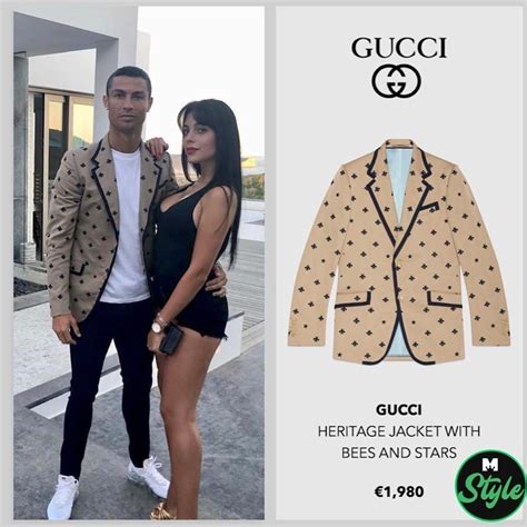 gucci jacket ronaldo|ronaldo with wife.